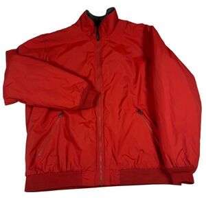 LL Bean Mens XXL‎ Tall Orange Red Insulated Bomber Jacket 3M Thinsulate Gorpcore